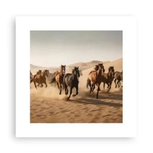 Poster - Vrij als de wind - 30x30 cm