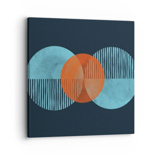 Schilderen op canvas - Symmetrische compositie - 30x30 cm