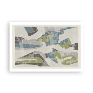 Poster - Compositie achter het glas - 91x61 cm