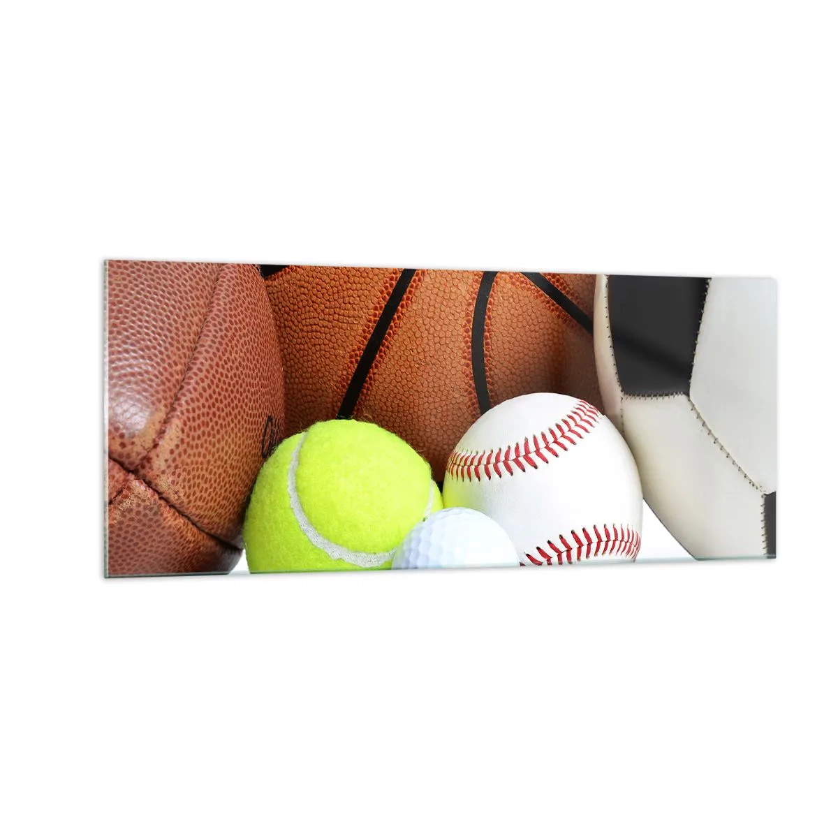 Schilderen op glas - Voetbal verbindt ons! - 100x40 cm