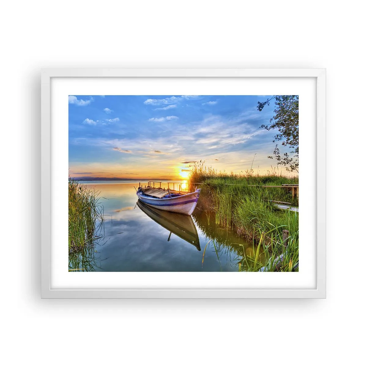 Poster in een witte lijst - Baai van vervulde dromen - 50x40 cm