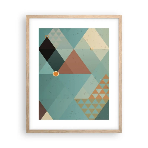 Een poster in een licht eiken lijst - Eenheid van veelheid, veelheid van eenheid - 40x50 cm