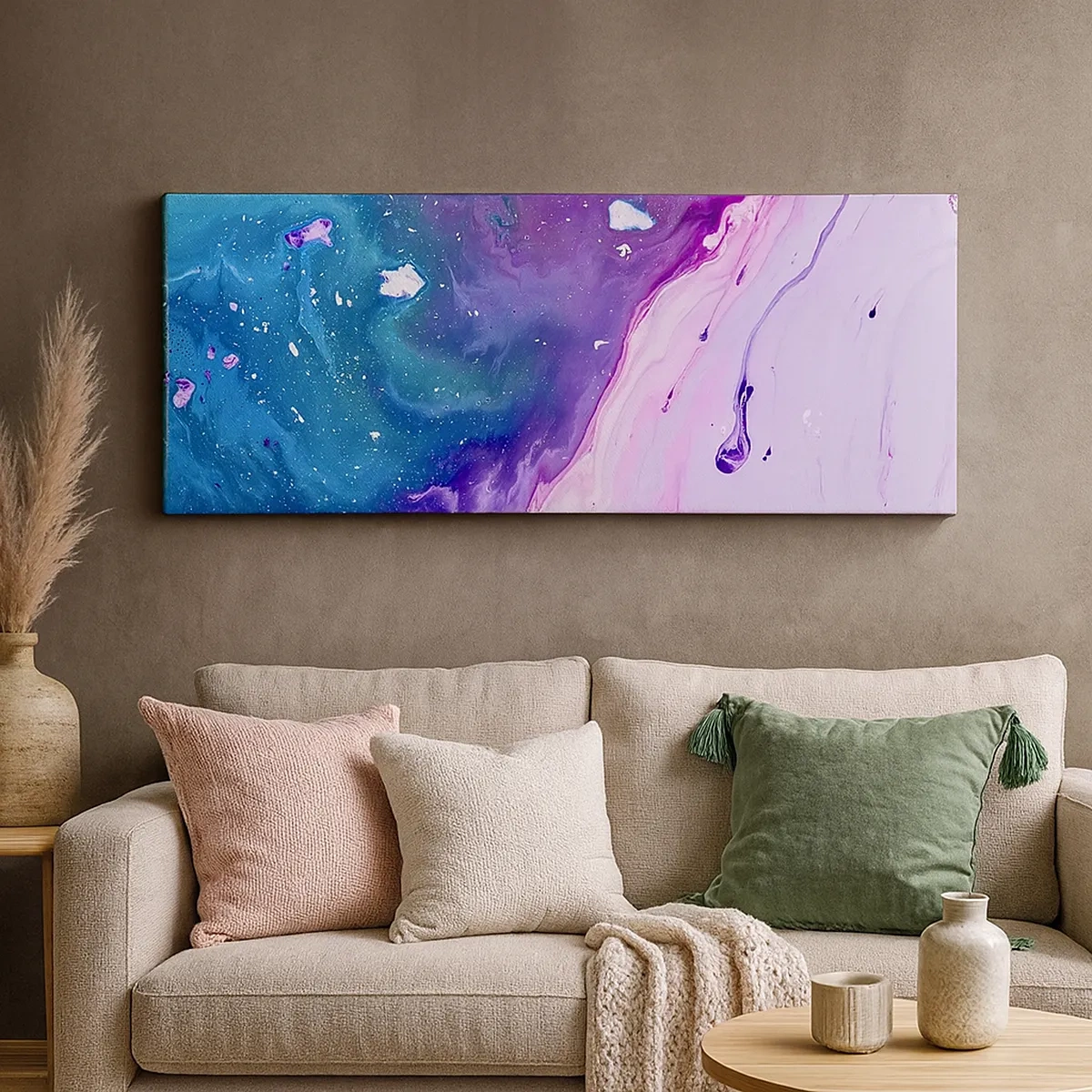 Schilderen op canvas - Yin en yang - 30x30 cm