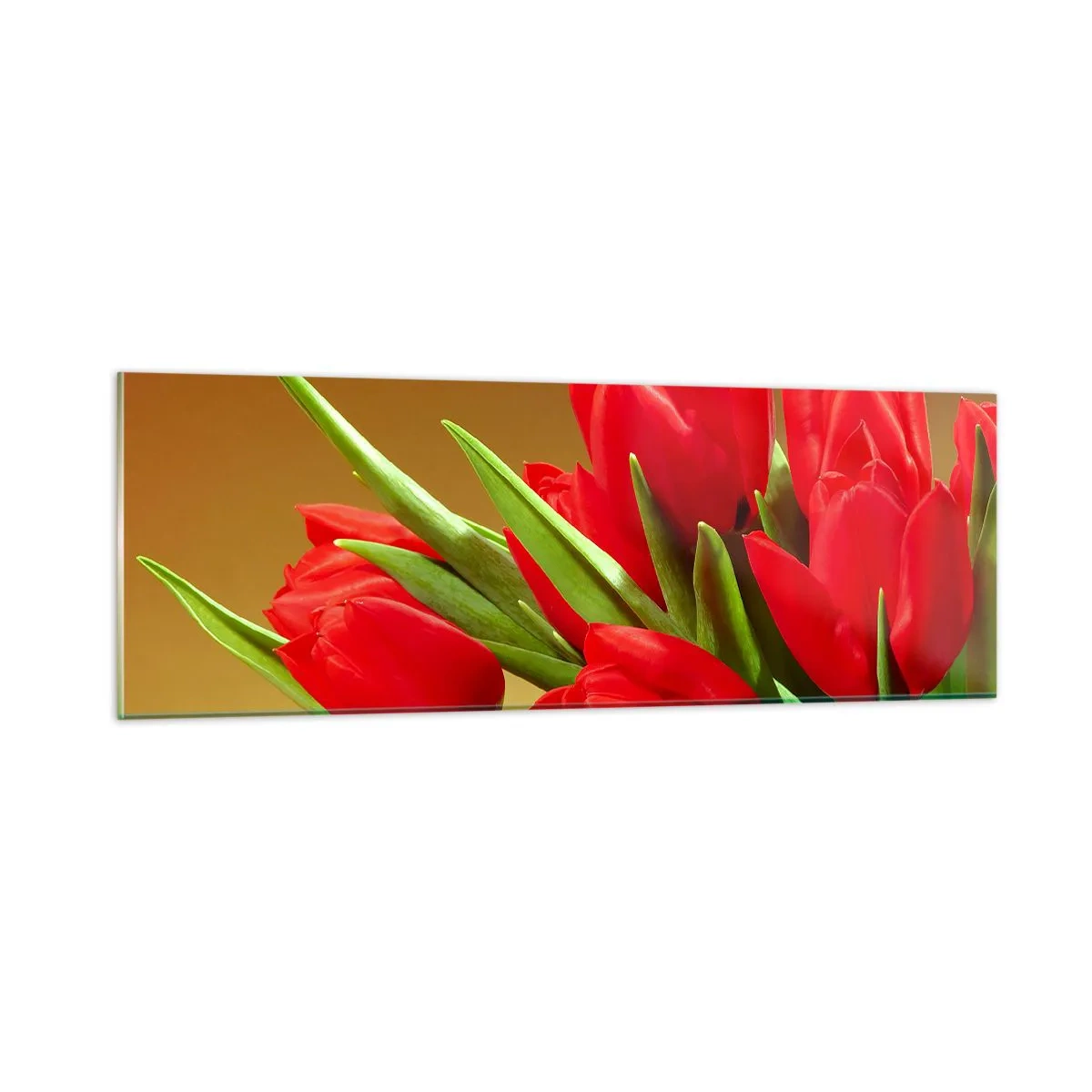 Schilderen op glas - Een bos van lentevreugde - 90x30 cm