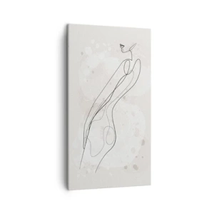 Schilderen op canvas - De blik dwaalt af - 45x80 cm