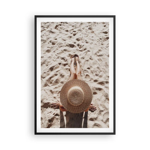 Poster in een zwarte lijst - De perfecte tijd - 61x91 cm