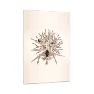 Schilderen op glas - Bloeiend in dans - 50x70 cm