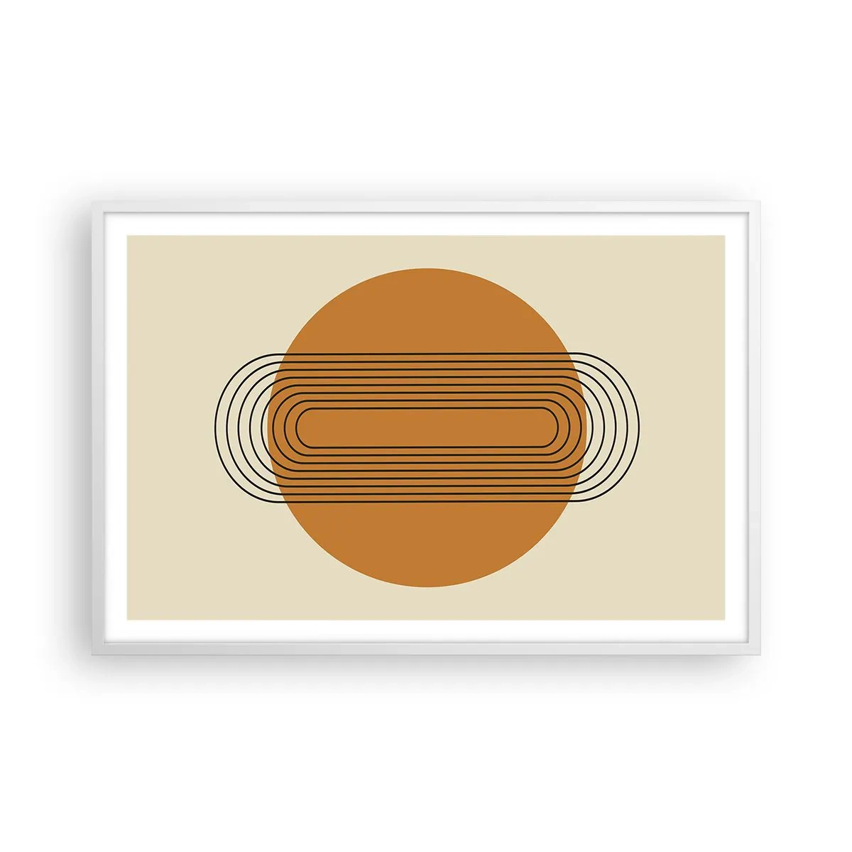 Poster in een witte lijst - Perfect plan - 91x61 cm