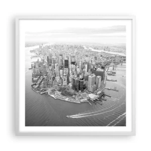 Poster in een witte lijst - Hoe niet lief te hebben? - 60x60 cm