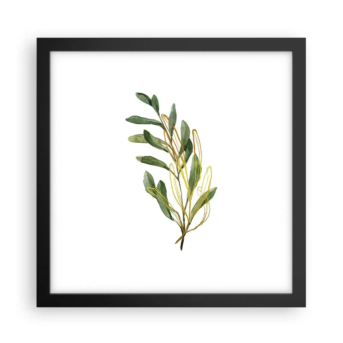 Poster in een zwarte lijst - Alles wat goed is - 30x30 cm