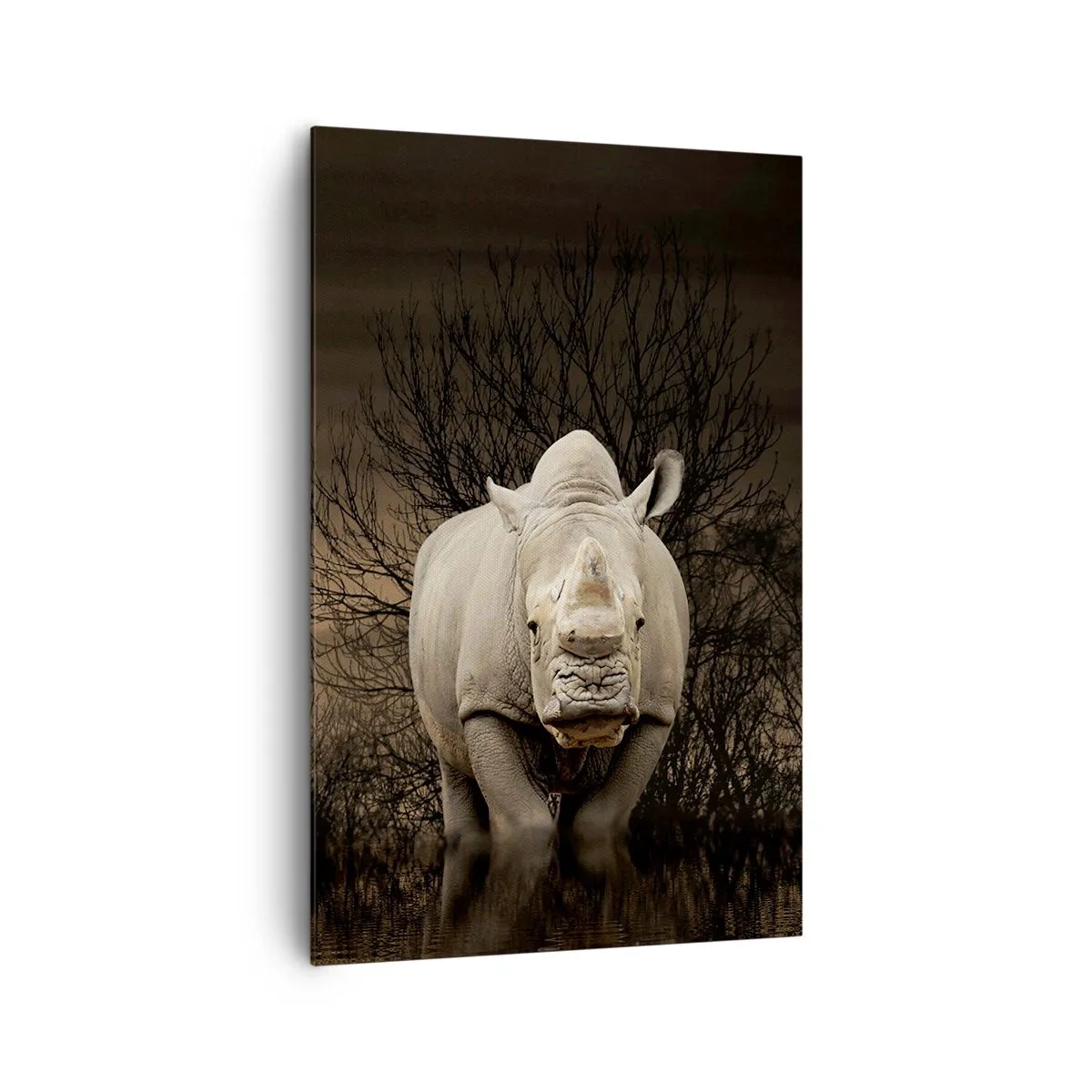 Schilderen op canvas - Wit tegen de natuur - 80x120 cm