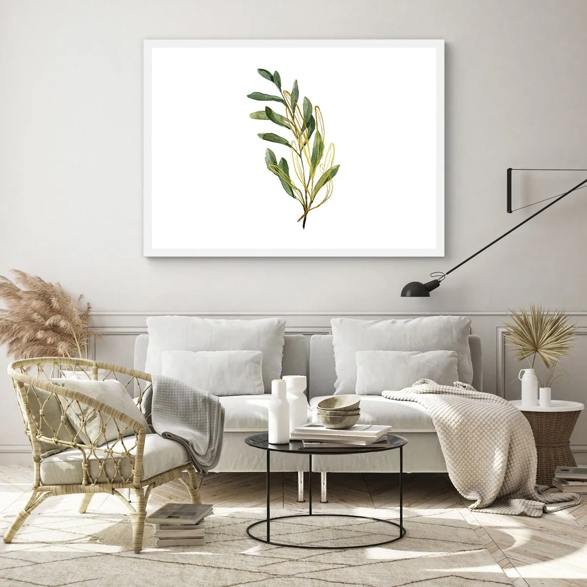 Poster in een witte lijst - Alles wat goed is - 91x61 cm