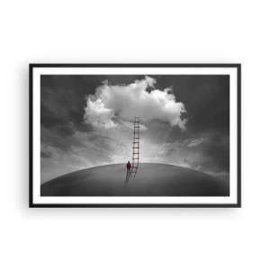 Poster in een zwarte lijst - Alles is mogelijk - 91x61 cm