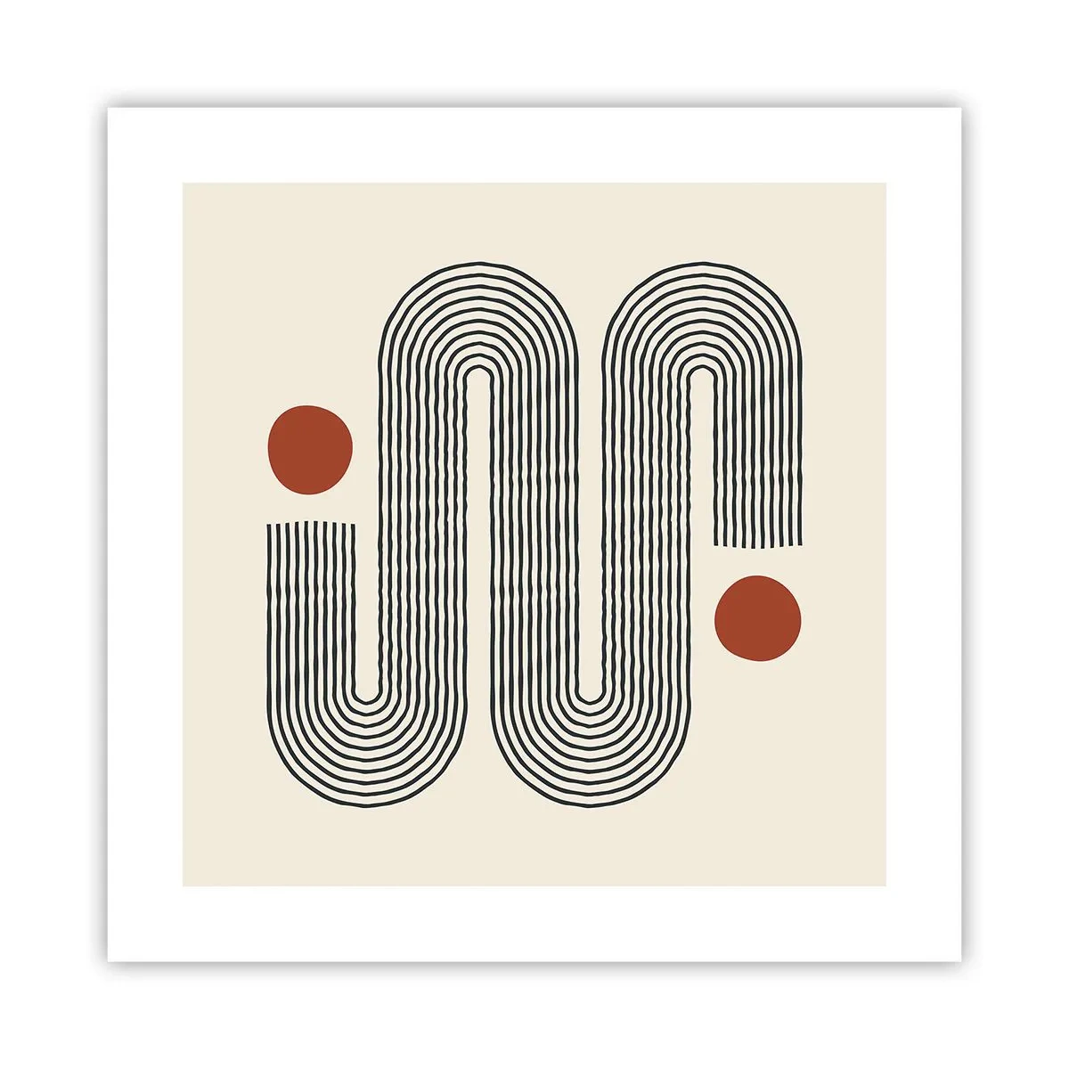 Poster - Van het begin tot het eind - 40x40 cm