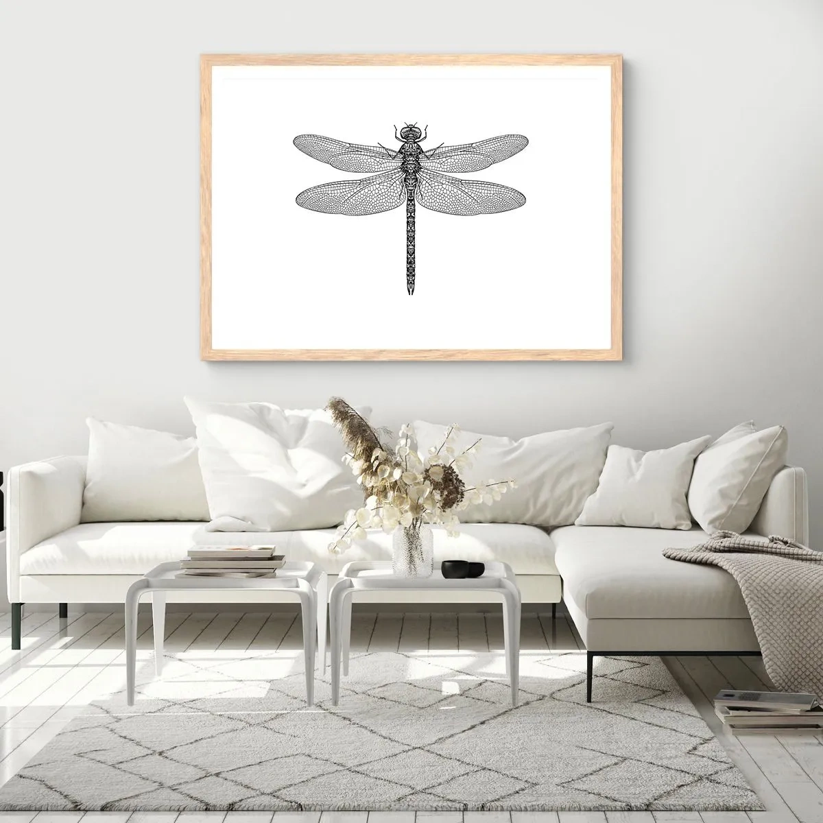 Een poster in een licht eiken lijst - Precisie van de natuur - 70x50 cm