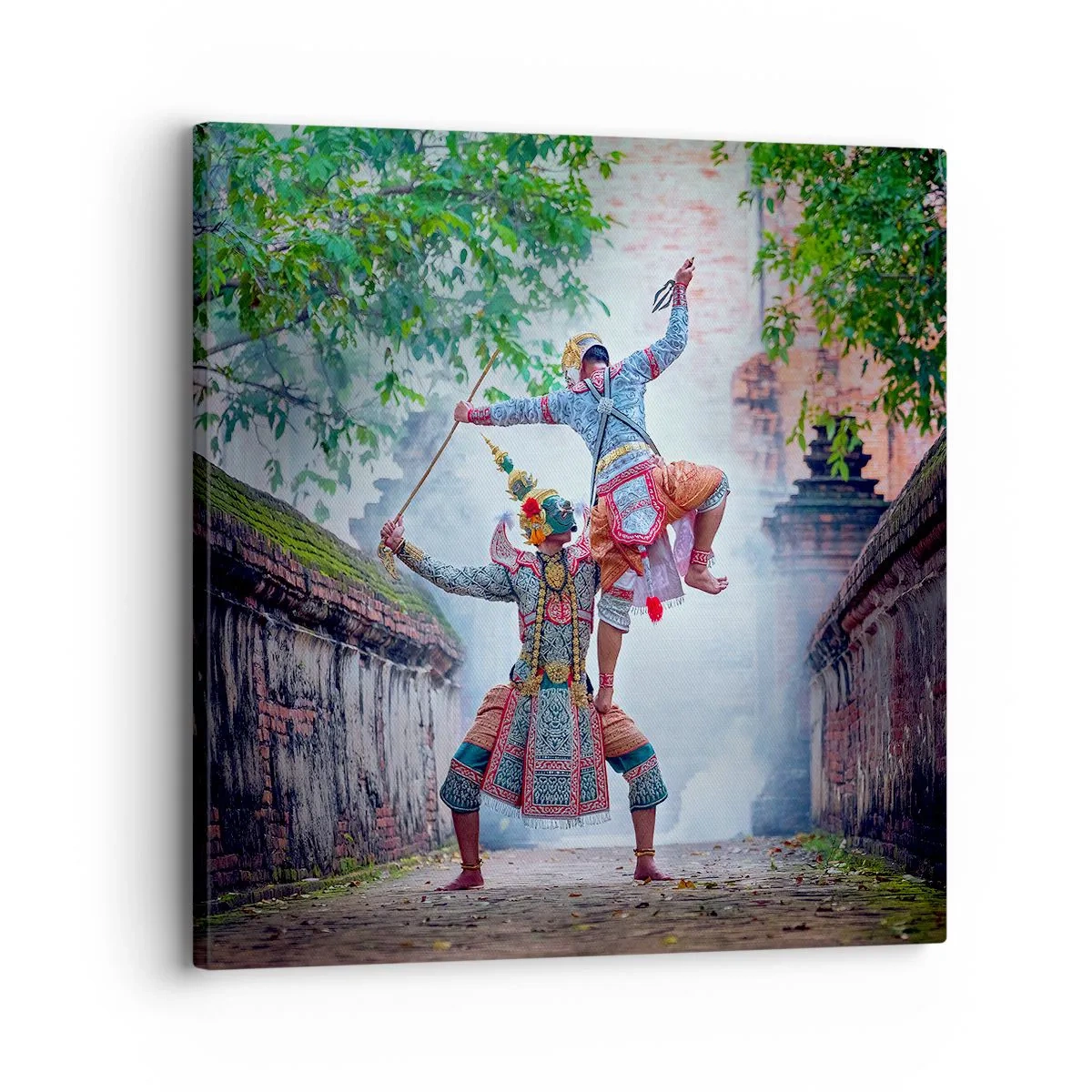 Schilderen op canvas - De dans is verwoestend mooi - 30x30 cm