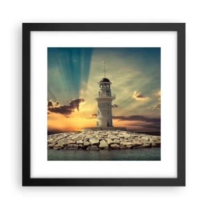 Poster in een zwarte lijst - Licht - Goed - Schoonheid - 30x30 cm