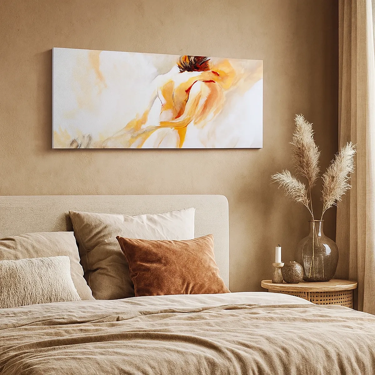 Schilderen op canvas - In de lucht van nabijheid - 30x30 cm