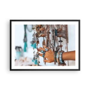 Poster in een zwarte lijst - Lokale schatten - 70x50 cm