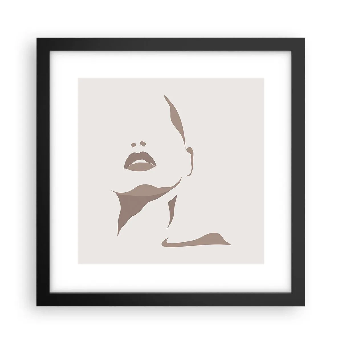 Poster in een zwarte lijst - Gemaakt van licht en schaduw - 30x30 cm