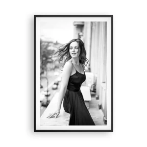 Poster in een zwarte lijst - Zeker een Parijzenaar - 61x91 cm