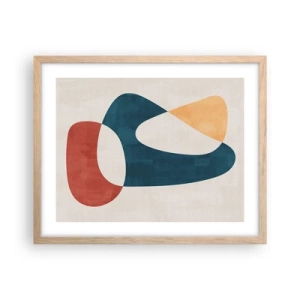 Een poster in een licht eiken lijst - Invloeden en metamorfoses - 50x40 cm