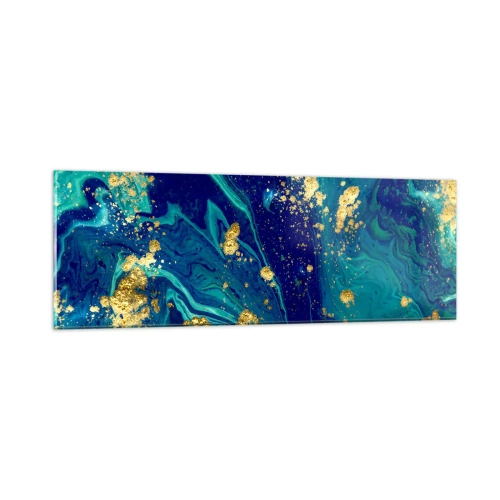 Schilderen op glas - De bloemblaadjes van de zon - 90x30 cm