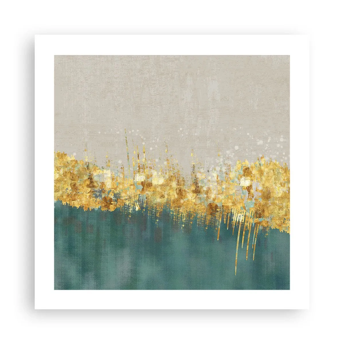 Poster - De gouden rand - 50x50 cm