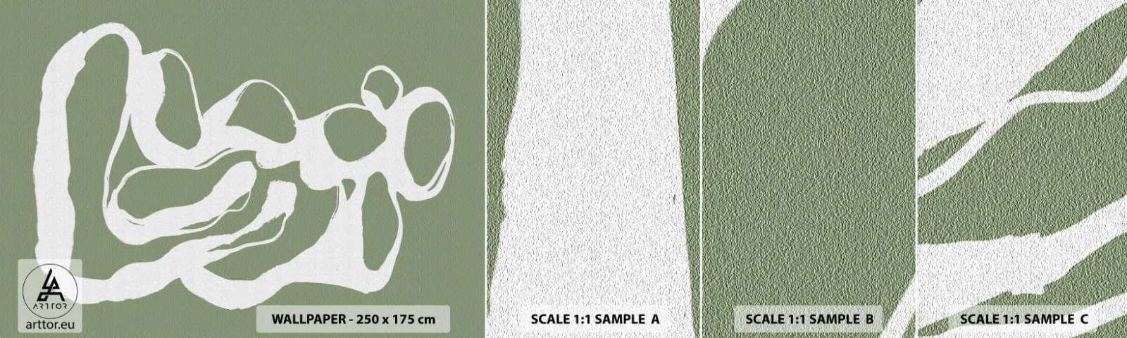 Fotobehang Monster Zelfklevend Deluxe Sticker - De roep van de ruimte - Minimalisme, Boho, Deel - 100x30 cm