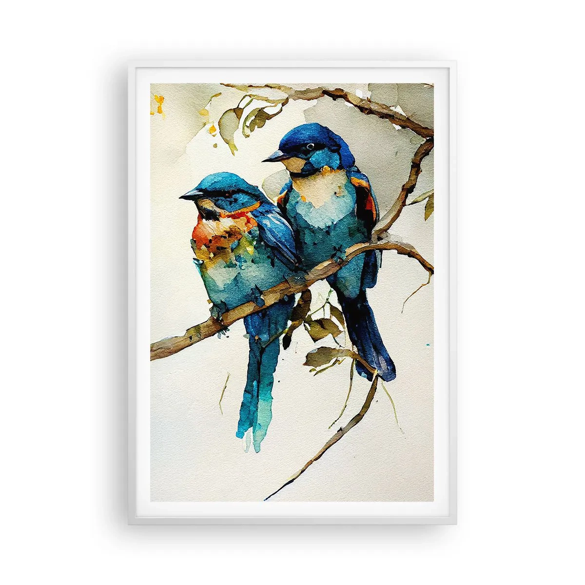 Poster in een witte lijst - Is hij boos geworden? - 70x100 cm