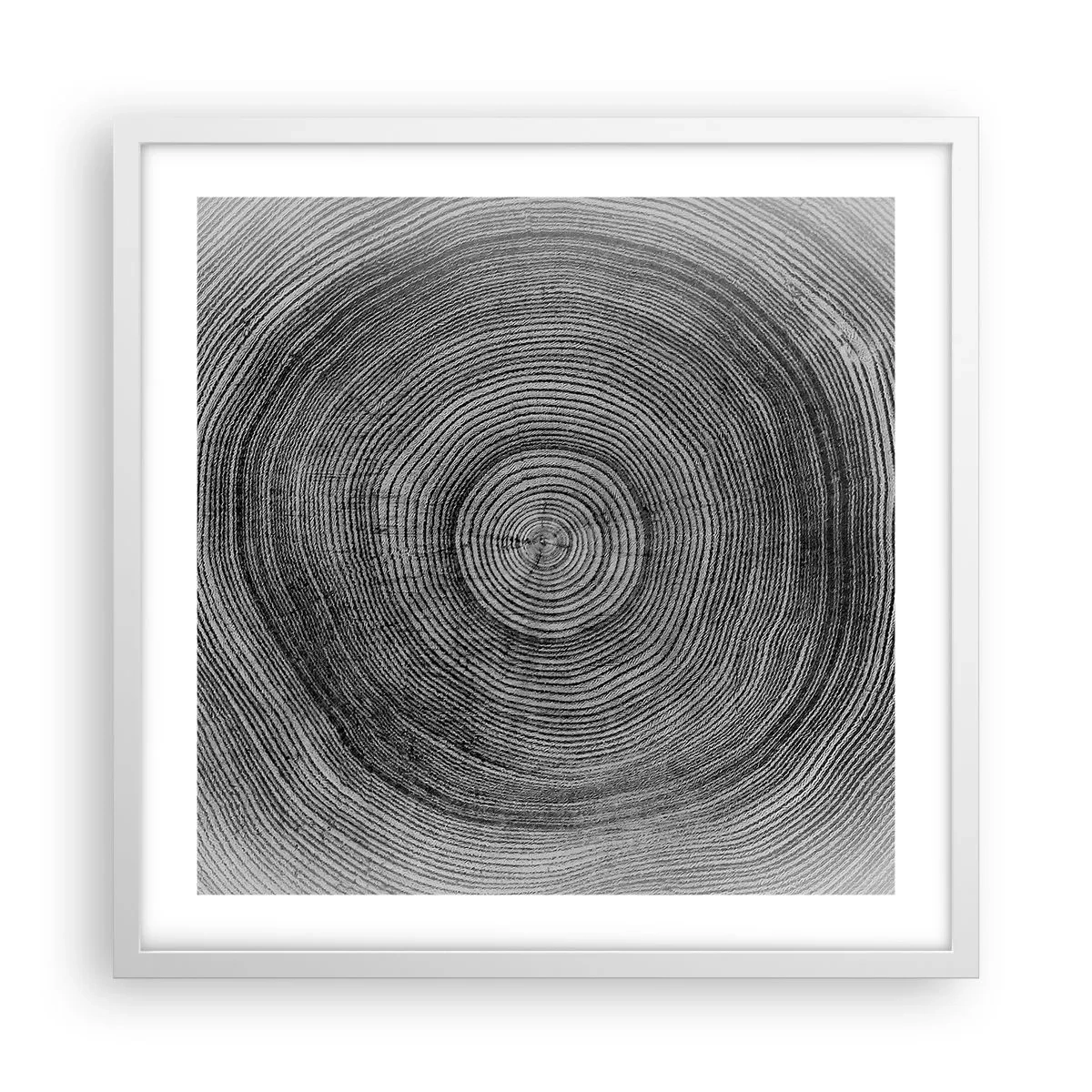 Poster in een witte lijst - Teken van de tijden - 50x50 cm