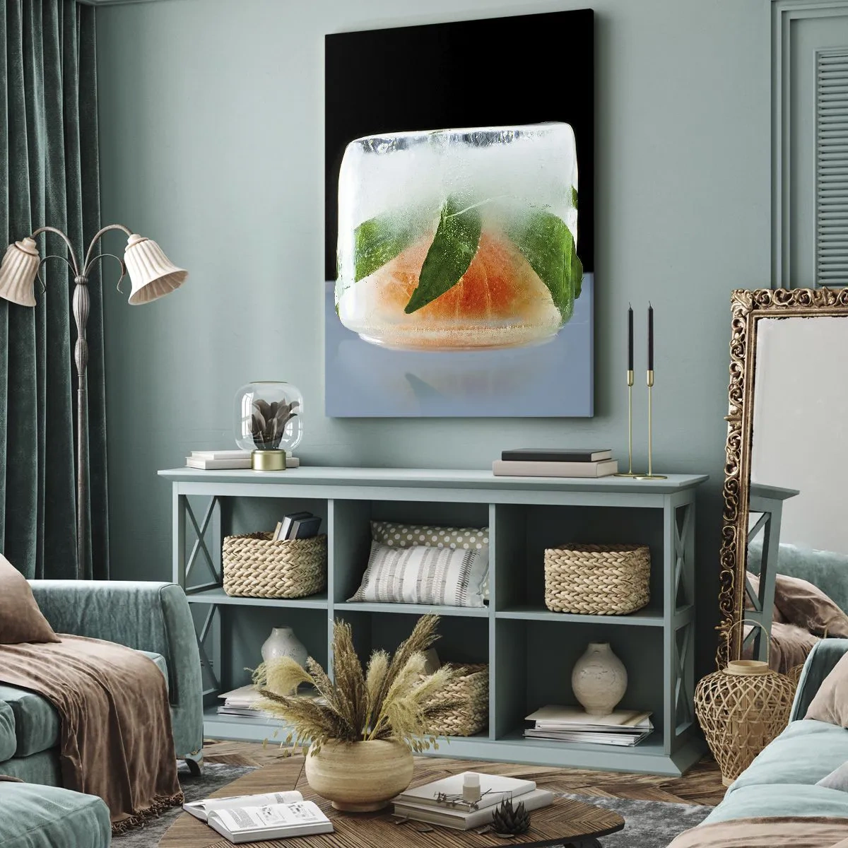 Schilderen op canvas - Fris en koel - 70x100 cm