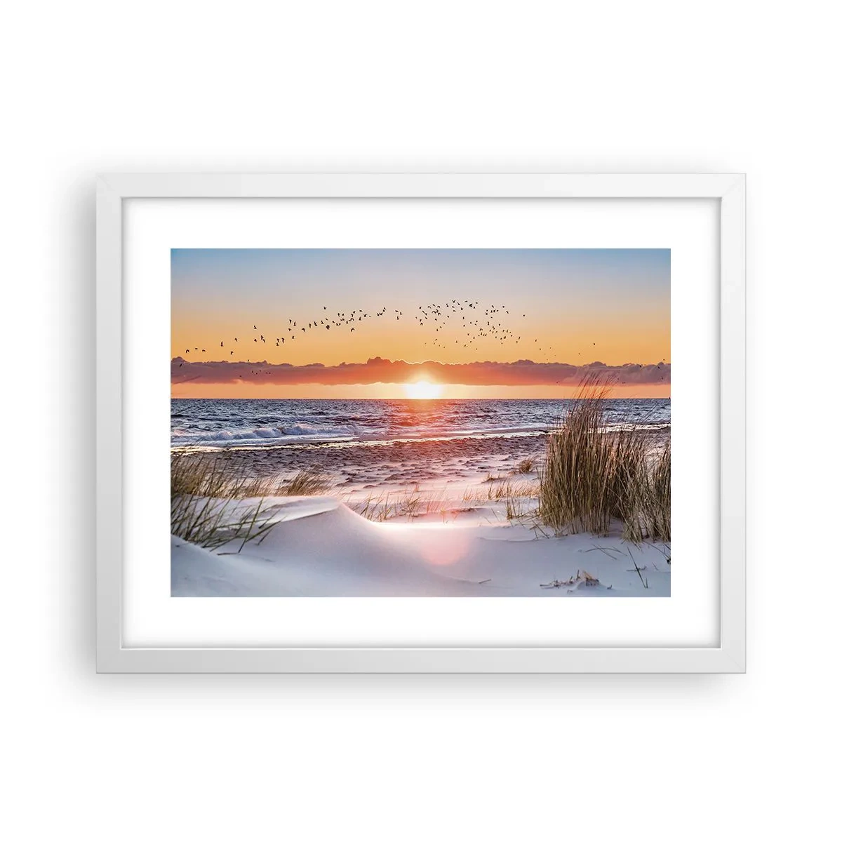 Poster in een witte lijst - Horizontaal landschap - 40x30 cm
