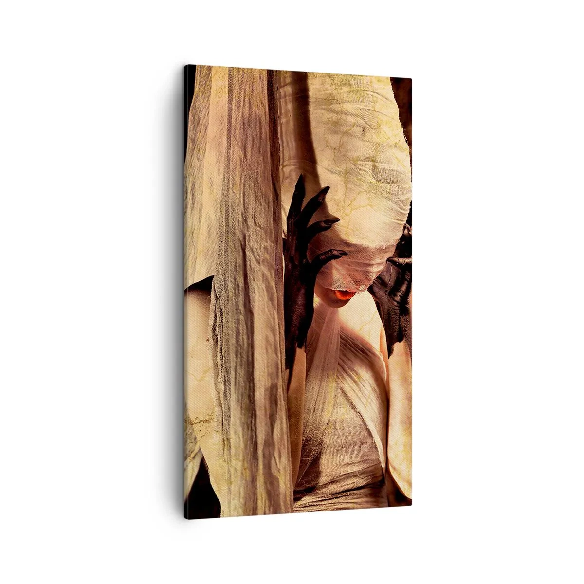 Schilderen op canvas - Tussen goed en kwaad - 45x80 cm