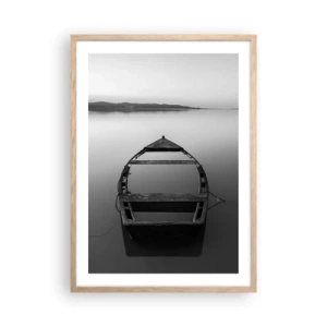 Een poster in een licht eiken lijst - Verlangen en melancholie - 50x70 cm