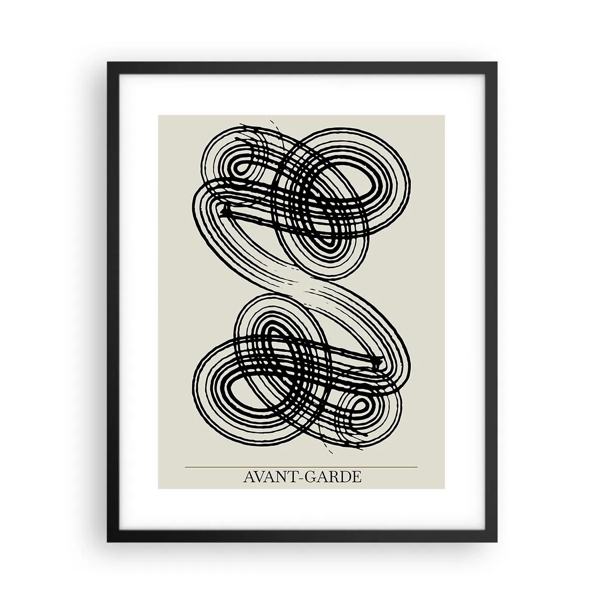 Poster in een zwarte lijst - Het kwam er spontaan uit - 40x50 cm