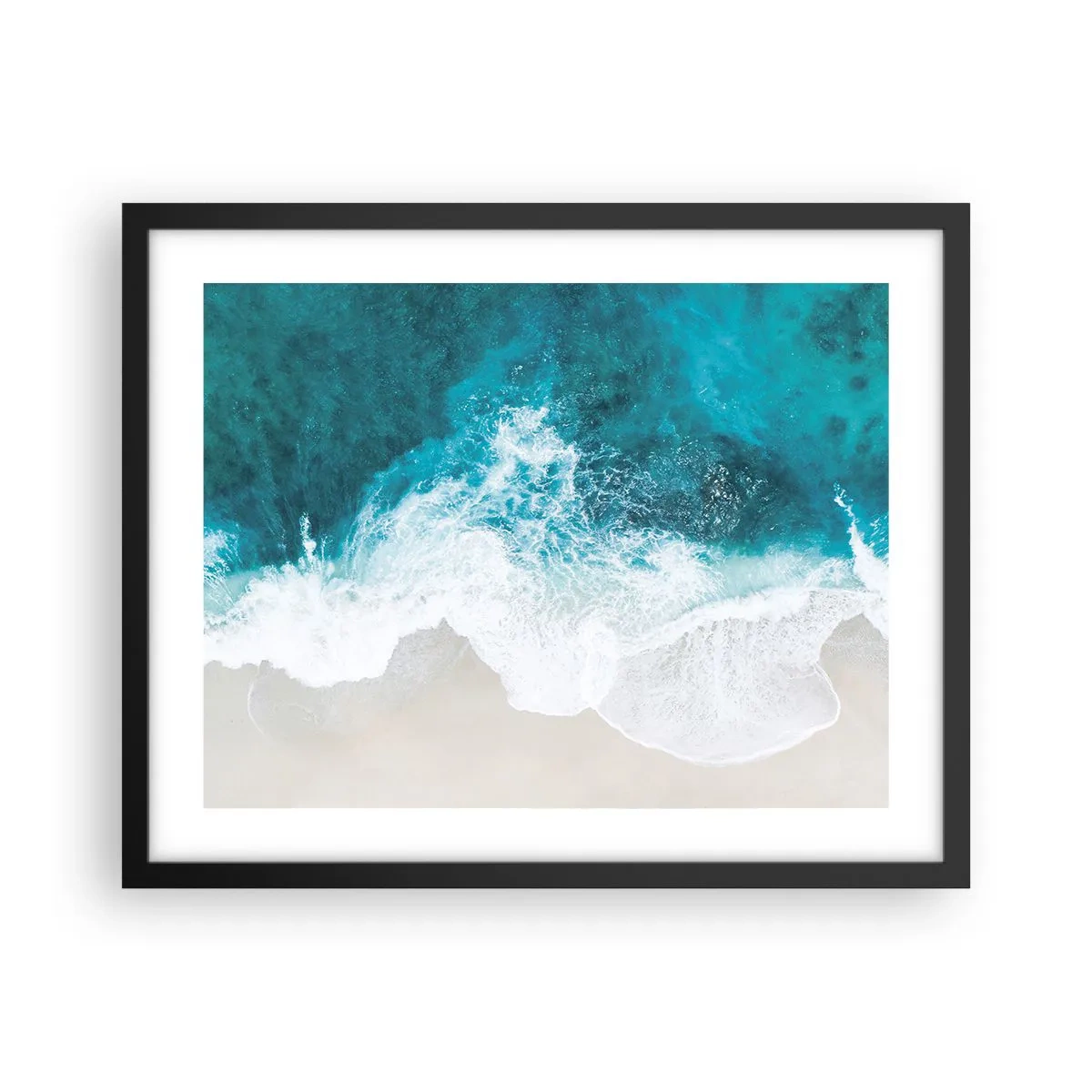 Poster in een zwarte lijst - Natuurlijke streling - 50x40 cm