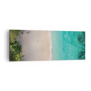 Schilderen op canvas - Paradijsstrand - 140x50 cm