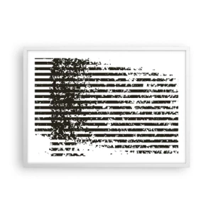 Poster in een witte lijst - Ritme en ruis - 70x50 cm