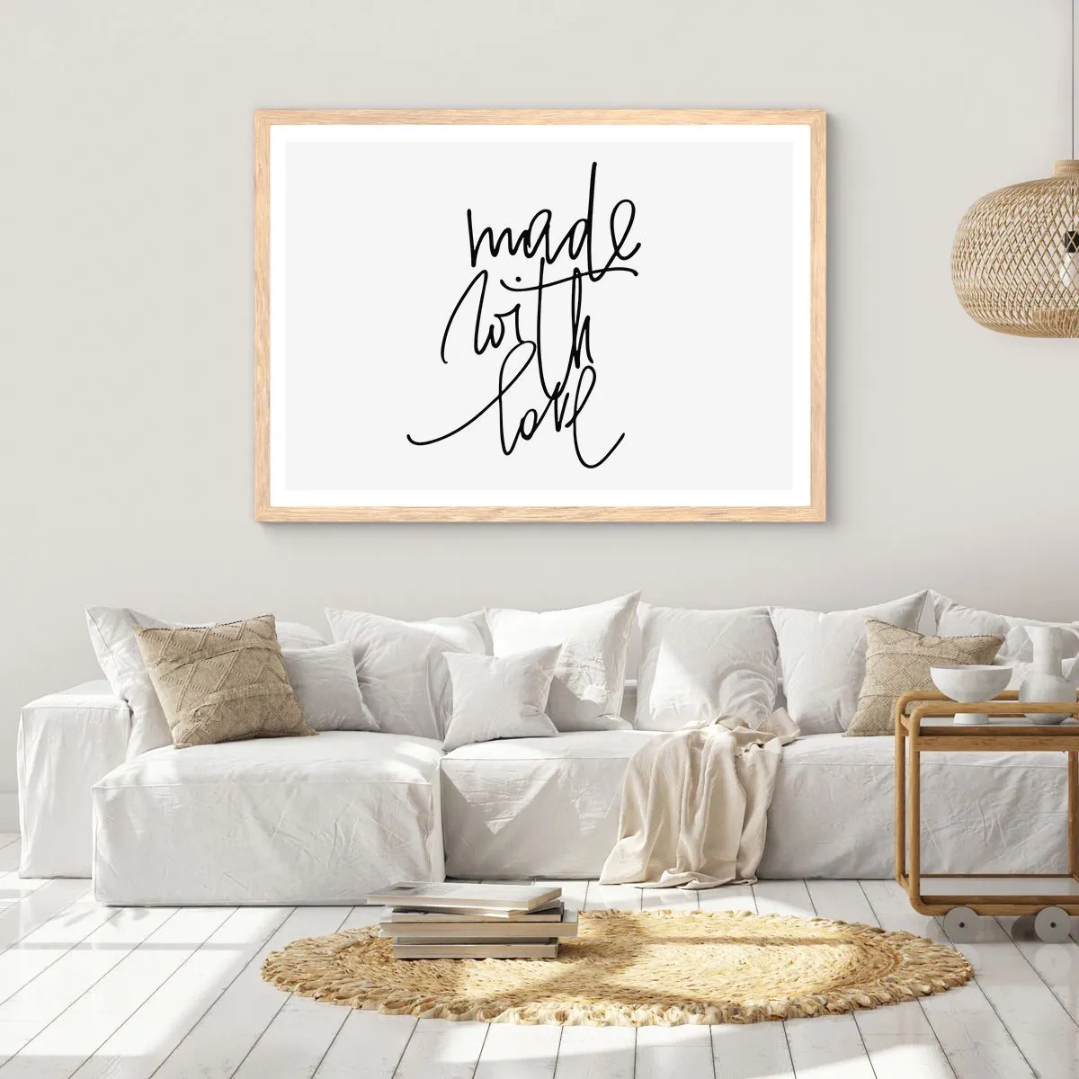 Een poster in een licht eiken lijst - Het beste merk - 40x30 cm