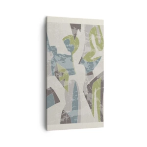 Schilderen op canvas - Compositie achter het glas - 45x80 cm