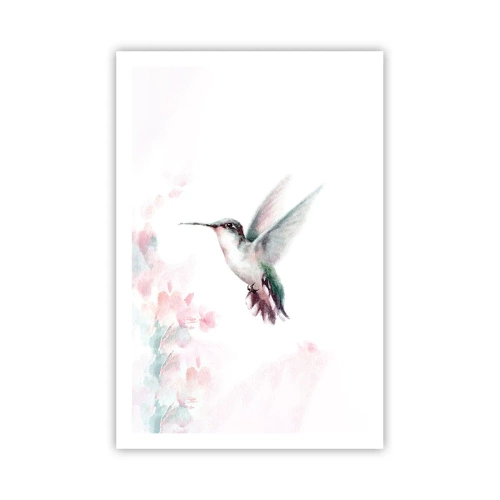 Poster - Vastgehouden tijdens fladderen - 61x91 cm