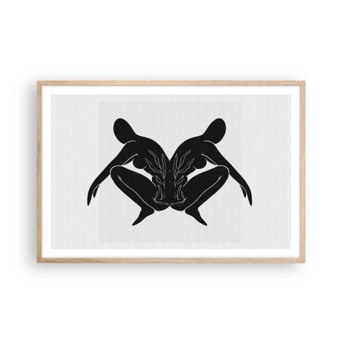 Een poster in een licht eiken lijst - Een gemeenschappelijke ziel - 91x61 cm