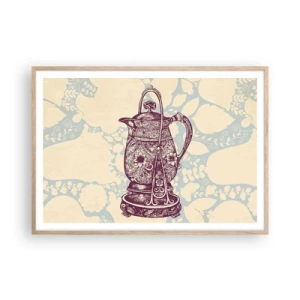 Een poster in een licht eiken lijst - De schoonheid van het dagelijks leven - 100x70 cm