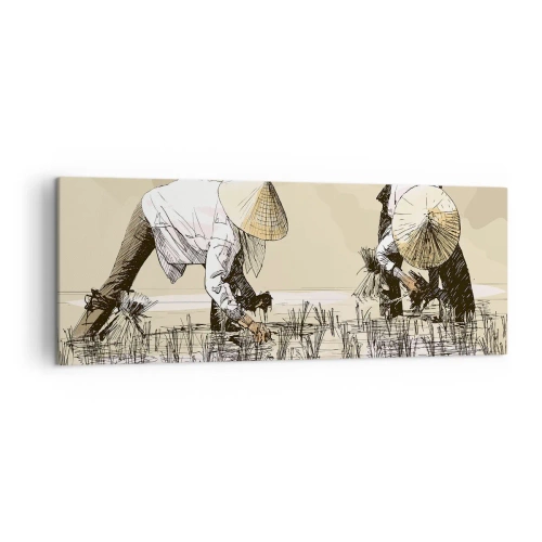 Schilderen op canvas - Succesvolle oogst - 140x50 cm