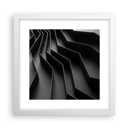 Poster in een witte lijst - Ruimtelijke orde - 30x30 cm