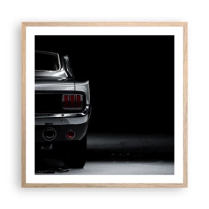 Een poster in een licht eiken lijst - De charme van de klassieker - 60x60 cm