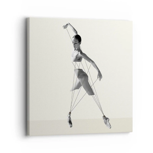 Schilderen op canvas - In het theater van de wereld - 30x30 cm