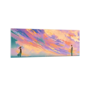 Schilderen op glas - Aantrekkingskracht - 140x50 cm
