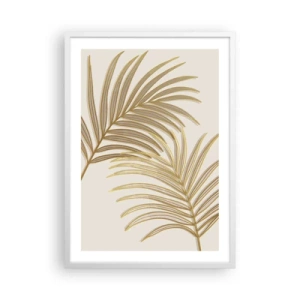 Poster in een witte lijst - Gouden Palm! - 50x70 cm